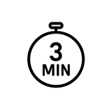 Ready in 3 Mins icon