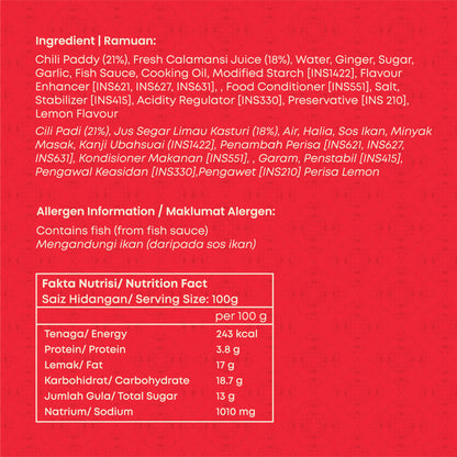 Melaka Baba Chilli Sauce