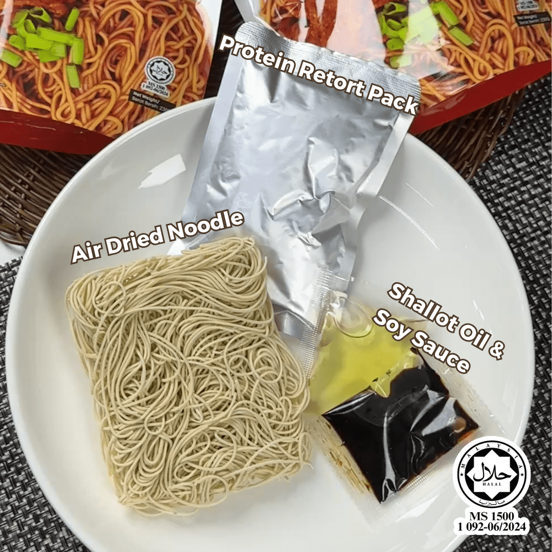 Braised Mushroom Chicken Feet Instant Wantan Mee