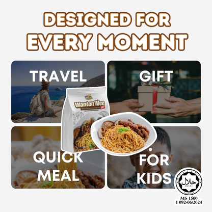 Braised Mushroom Chicken Feet Instant Wantan Mee